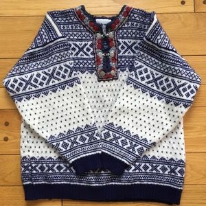 Voss Norwegian New Wool Unisex Fair Isle Sweater